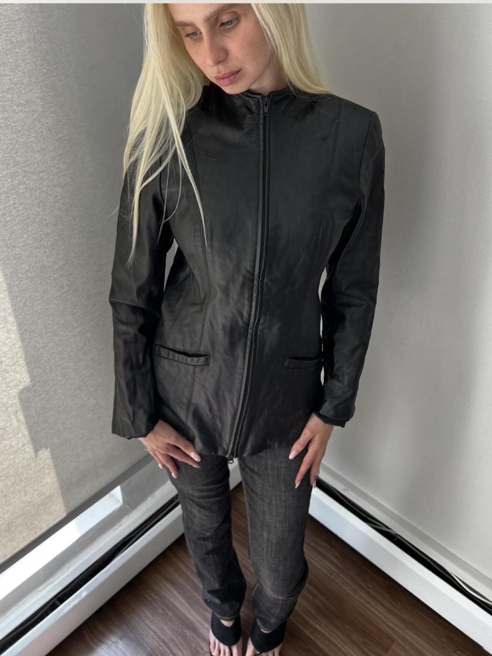 Vintage Danier Black Leather Jacket